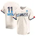 Men's No.11 Manny Mota Los Angeles Dodgers Cream Limited 2024 City Connect Jersey