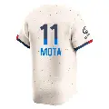 Men's No.11 Manny Mota Los Angeles Dodgers Cream Limited 2024 City Connect Jersey