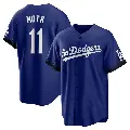 Men's No.11 Manny Mota Los Angeles Dodgers Royal Replica 2021 City Connect Jersey