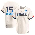 Men's No.15 Austin Barnes Los Angeles Dodgers Cream Limited 2024 City Connect Jersey