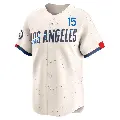 Men's No.15 Austin Barnes Los Angeles Dodgers Cream Limited 2024 City Connect Jersey