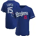 Men's No.15 Davey Lopes Los Angeles Dodgers Royal Authentic Alternate 2024 World Series Champions Jersey