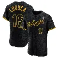 Men's No.16 Paul Loduca Los Angeles Dodgers Black Authentic Snake Skin City 2024 World Series Jersey