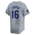 Men's No.16 Paul Loduca Los Angeles Dodgers Gray Limited Away World Series Champions Jersey