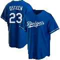 Men's No.23 Claude Osteen Los Angeles Dodgers Royal Replica Alternate Jersey