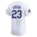 Men's No.23 Kirk Gibson Los Angeles Dodgers White Elite Home World Series Champions Jersey