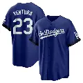 Men's No.23 Robin Ventura Los Angeles Dodgers Royal Replica 2021 City Connect Jersey