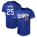 Men's No.25 Kolten Wong Los Angeles Dodgers Royal Limited Alternate World Series Champions Jersey
