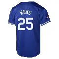 Men's No.25 Kolten Wong Los Angeles Dodgers Royal Limited Alternate World Series Champions Jersey