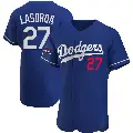 Men's No.27 Tommy Lasorda Los Angeles Dodgers Royal Authentic Alternate 2024 World Series Champions Jersey