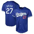 Men's No.27 Trevor Bauer Los Angeles Dodgers Royal Limited Alternate Jersey