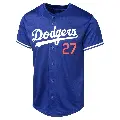 Men's No.27 Trevor Bauer Los Angeles Dodgers Royal Limited Alternate Jersey