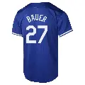 Men's No.27 Trevor Bauer Los Angeles Dodgers Royal Limited Alternate Jersey
