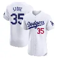 Men's No.35 Gavin Stone Los Angeles Dodgers White Elite Home Jersey