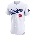 Men's No.35 Gavin Stone Los Angeles Dodgers White Elite Home Jersey