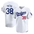Men's No.38 Kirby Yates Los Angeles Dodgers White Limited 2024 World Tour Seoul Series Home Jersey