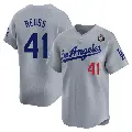 Men's No.41 Jerry Reuss Los Angeles Dodgers Gray Limited Away 2024 World Series Jersey