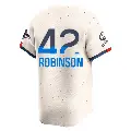 Men's No.42 Jackie Robinson Los Angeles Dodgers Cream Limited 2024 City Connect World Series Champions Jersey