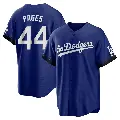 Men's No.44 Andy Pages Los Angeles Dodgers Royal Replica 2021 City Connect Jersey