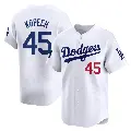 Men's No.45 Michael Kopech Los Angeles Dodgers White Limited 2024 World Tour Seoul Series Home Jersey