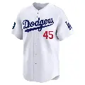 Men's No.45 Michael Kopech Los Angeles Dodgers White Limited 2024 World Tour Seoul Series Home Jersey