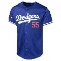 Men's No.55 Orel Hershiser Los Angeles Dodgers Royal Limited Alternate World Series Champions Jersey