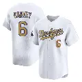 Men's No.6 Steve Garvey Los Angeles Dodgers Gold Limited White 2025 Collection Jersey