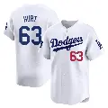Men's No.63 Kyle Hurt Los Angeles Dodgers White Limited 2024 World Tour Seoul Series Home Jersey
