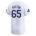 Men's No.65 James Paxton Los Angeles Dodgers White Elite Home World Series Champions Jersey