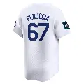 Men's No.67 Hunter Feduccia Los Angeles Dodgers White Limited 2024 World Tour Seoul Series Home Jersey