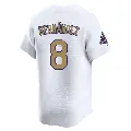 Men's No.8 Enrique Hernandez Los Angeles Dodgers Gold Limited White 2025 Collection Jersey