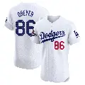 Men's No.86 Jack Dreyer Los Angeles Dodgers White Elite Home World Series Champions Jersey