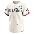 Men's No.99 Joe Kelly Los Angeles Dodgers Cream Limited 2024 City Connect World Series Champions Jersey