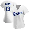 Women's No.13 Max Muncy Los Angeles Dodgers White Replica Home Jersey
