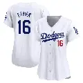 Women's No.16 Andre Ethier Los Angeles Dodgers White Limited Home Jersey