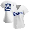 Women's No.25 Tommy Edman Los Angeles Dodgers White Replica Home Jersey