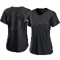 Women's No.30 Maury Wills Los Angeles Dodgers Black Replica Pitch Fashion 2024 World Series Champions Jersey