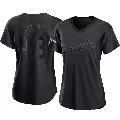 Women's No.43 Anthony Banda Los Angeles Dodgers Black Replica Pitch Fashion 2024 World Series Champions Jersey