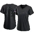 Women's No.43 Rick Sutcliffe Los Angeles Dodgers Black Replica Pitch Fashion 2024 World Series Champions Jersey