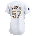 Women's No.57 Luis Garcia Los Angeles Dodgers Gold Limited White 2025 Collection Jersey