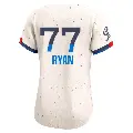 Women's No.77 River Ryan Los Angeles Dodgers Cream Limited 2024 City Connect Jersey