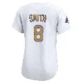 Women's No.8 Reggie Smith Los Angeles Dodgers Gold Limited White 2025 Collection Jersey