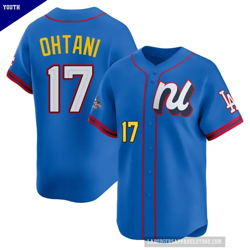 Youth No.17 Shohei Ohtani Los Angeles Dodgers Blue Limited National League 2025 All-Star Edition Jersey