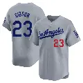 Youth No.23 Kirk Gibson Los Angeles Dodgers Gray Limited Away Jersey