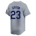 Youth No.23 Kirk Gibson Los Angeles Dodgers Gray Limited Away Jersey