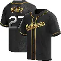 Youth No.27 Trevor Bauer Los Angeles Dodgers Gold Replica Black en Alternate Jersey