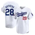 Youth No.28 Pedro Guerrero Los Angeles Dodgers White Limited Home 2024 World Series Champions Jersey