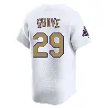 Youth No.29 Michael Grove Los Angeles Dodgers Gold Limited White 2025 Collection Jersey
