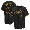 Youth No.3 Willie Davis Los Angeles Dodgers Black Replica Snake Skin City 2024 World Series Champions Jersey