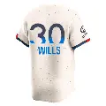 Youth No.30 Maury Wills Los Angeles Dodgers Cream Limited 2024 City Connect Jersey